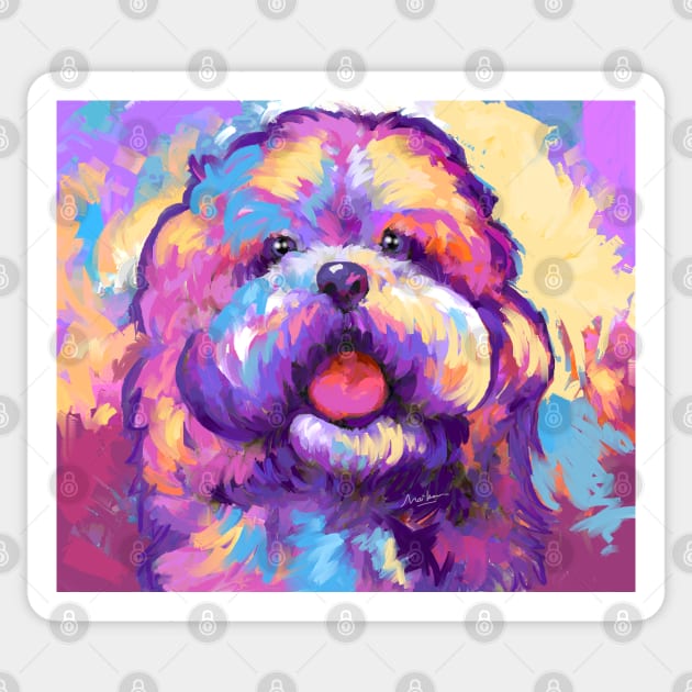 Havanese Dog Sticker by mailsoncello